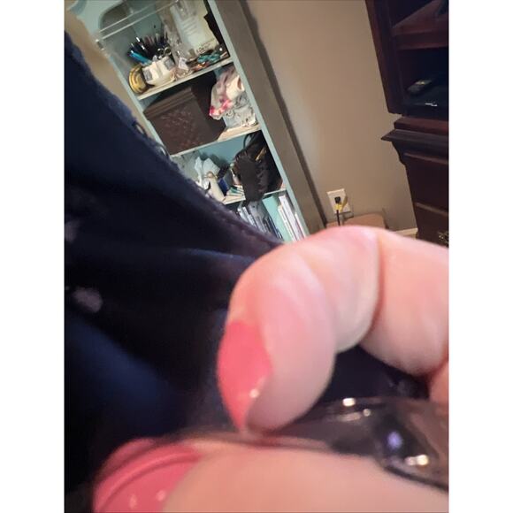 SPEECHLESS Women's Navy Blue Lace Fit & Flare Skater Dress Easter Preppy Size L - Picture 6 of 8